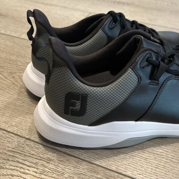 FootJoy ProLite Golf Shoes Black/Grey Mens 9.5 Athletic Casual New - Picture 3 of 7